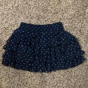 Polka dotted chiffon hollister skirt